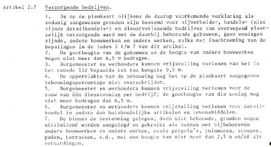 HoVbestemming art. 2.7